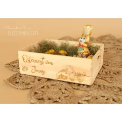 Osternest, Osterkiste, Osterdekoration, Ostergeschenk, Geschenk Ostern, Kiste zu Ostern