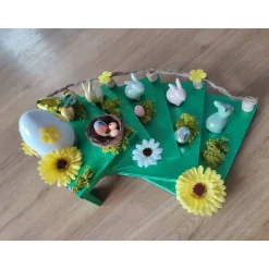 Ostertischdeko Ostertreppe Deko Handmade 30x25x25cm