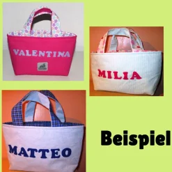 Ostertäschchen Hase mit Osterei ~ Osterkörbchen | Kindertasche | Osternest | Geschenkidee
