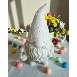 Osterwichtel Set 3D Druck – Niedliche Frühlingsdeko Gnom mit Hasenohren & Korb – Geschenkidee Ostern – 10cm oder 15cm