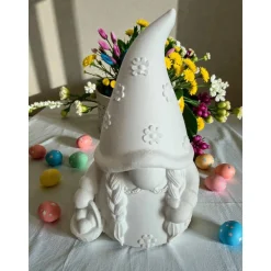 Osterwichtel Set 3D Druck – Niedliche Frühlingsdeko Gnom mit Hasenohren & Korb – Geschenkidee Ostern – 10cm oder 15cm