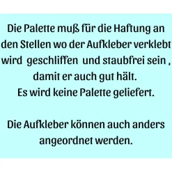 Palettenaufkleber Geburt , Geburtsverkündung , Baby Ankunft verkünden, Palettenschrift Geburtsanzeige