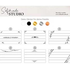 Palettenaufkleber Hochzeit – Deko-Aufkleber für Euro-Paletten | 6 Designs | Personalisierbares Hochzeitsschil