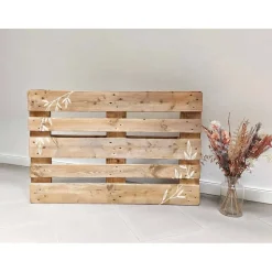 Palettenaufkleber Hochzeit – Deko-Aufkleber für Euro-Paletten | 6 Designs | Personalisierbares Hochzeitsschil