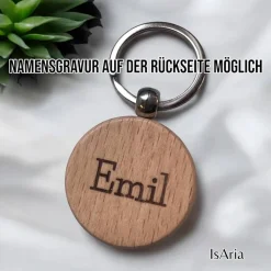 Papa Du bist der Beste - Holz Schlüsselanhänger/personalisiert/Vatertag
