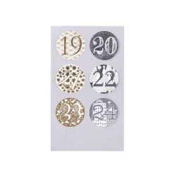 Paper Poetry Zahlensticker Adventskalender rund