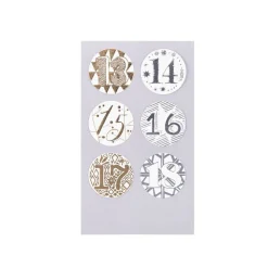 Paper Poetry Zahlensticker Adventskalender rund