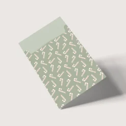 Papiertüten Set *Blush Sage Christmas* / Motiv 2 / Flachbeutel in verschiedenen Größen für Advent und Weihnachten