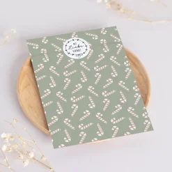 Papiertüten Set *Blush Sage Christmas* / Motiv 2 / Flachbeutel in verschiedenen Größen für Advent und Weihnachten