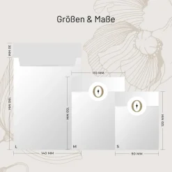 Papiertüten Set *Blush Sage Christmas* / Motiv 3 / Flachbeutel in verschiedenen Größen für Advent und Weihnachten