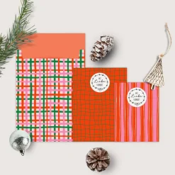 Papiertüten Set *Christmas Joy* / Motiv 3 / Flachbeutel in verschiedenen Größen für Advent und Weihnachten