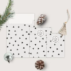 Papiertüten Set *Ink Brush* / Flachbeutel in verschiedenen Größen als Geschenkverpackung für jeden Anlass