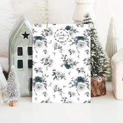 Papiertüten Set *Winter Floral* / Motiv 1 / Flachbeutel für Advent, Weihnachten und andere Anlässe