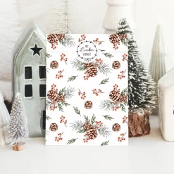 Papiertüten Set *Winter Greenery* / Motiv 1 / Flachbeutel in verschiedenen Größen für Advent und Weihnachten