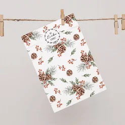 Papiertüten Set *Winter Greenery* / Motiv 1 / Flachbeutel in verschiedenen Größen für Advent und Weihnachten