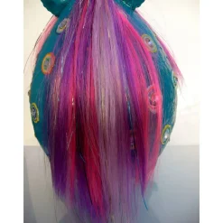 Pappmache-Ei THORAL Unicorn XXL Osterei aus Pappmachè handgefertigt es Unikat Einhorn Ostergeschenk Skulptur