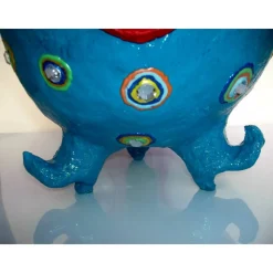 Pappmache-Ei THORAL Unicorn XXL Osterei aus Pappmachè handgefertigt es Unikat Einhorn Ostergeschenk Skulptur