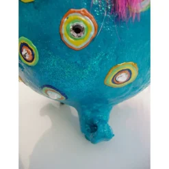 Pappmache-Ei THORAL Unicorn XXL Osterei aus Pappmachè handgefertigt es Unikat Einhorn Ostergeschenk Skulptur