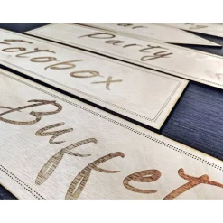 Party Holzschilder Für Hochzeitswegweiser | Set Mit 5 Pfeilen Aus Holz