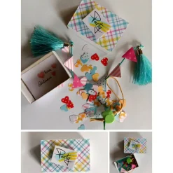 Party in der Streichholzschachtel  Karos in Pastel