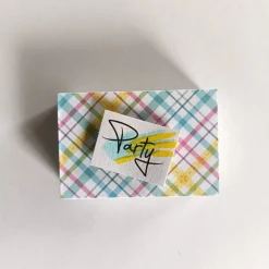 Party in der Streichholzschachtel  Karos in Pastel