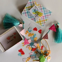 Party in der Streichholzschachtel  Karos in Pastel