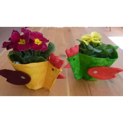 Patchwork Übertopf für kleine Blumentöpfe