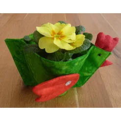 Patchwork Übertopf für kleine Blumentöpfe