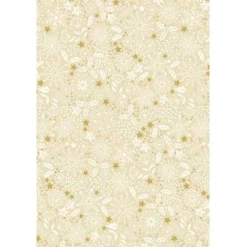 Patchworkstoff - beiger Notenstoff mit verschiedenen Musikinstrumenten , Makower