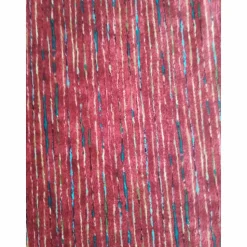 Patchworkstoff  - rot melierter Stoff mit bunten unregelmässigen Streifen, Bernatex