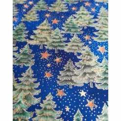 Patchworkstoff  Feine Goldpünktchen  auf blauem Hintergrund - Fabriquilt