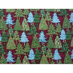 Patchworkstoff Makower UK Yuletide Trees von The Henley Studio - Makower UK