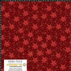 Patchworkstoff Star Springle, beiger Quiltstoff mit kleinen Herzen, Sternchen und Pünktchen.