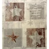 Patchworkstoff Stof Wooden Christmas Panel mit verschiedenen Sternmotiven #MS 15-100