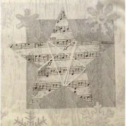 Patchworkstoff Stof Wooden Christmas Panel mit verschiedenen Sternmotiven #MS 15-100