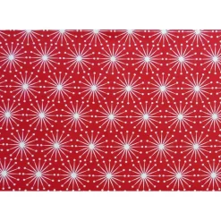 Patchworkstoff Tante Ema weihnachtliche Tannenbäume auf rotem Hintergrund