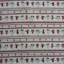 Patchworkstoff von HDS Bordürenstoff mit kleinen Engelchen, Päckchen und Sternen