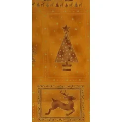 Patchworkstoff Weihnachtspanel Magic Moments of Christmas gold