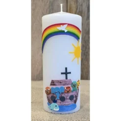 Patenkerze 15x6 - "Arche-Noah 3" - Rund oder Viereck.