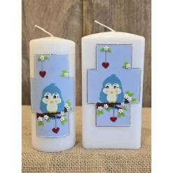 Patenkerze 15x6 - Rund oder Viereck