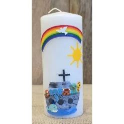 Patenkerze 15x6 -"Arche-Noah 2" - Rund oder Viereck -