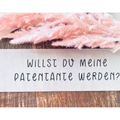 Patentante fragen , Geschenkbox, Patin Geschenk