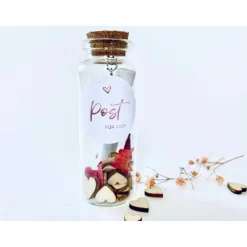 Patentante fragen / willst du meine Patentante werden? / Flaschenpost / Herz Anhänger/ Patin fragen/ Karte für Paten