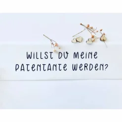 Patentante fragen / willst du meine Patentante werden? / Flaschenpost / Herz Anhänger/ Patin fragen/ Karte für Paten