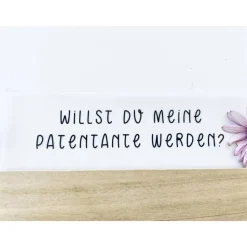 Patentante fragen / Willst du meine Patentante sein? / Flaschenpost