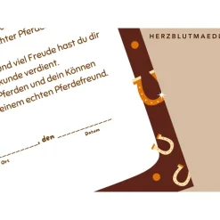 Perfekte Mitgebsel für Kindergeburtstag auf dem Reiterhof | Ideal für Pferdemädchen | Urkunde zum ausdrucken