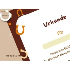 Perfekte Mitgebsel für Kindergeburtstag auf dem Reiterhof | Ideal für Pferdemädchen | Urkunde zum ausdrucken