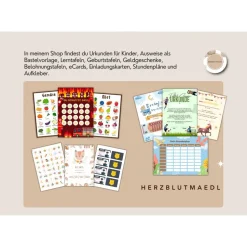 Perfekte Mitgebsel für Kindergeburtstag auf dem Reiterhof | Ideal für Pferdemädchen | Urkunde zum ausdrucken