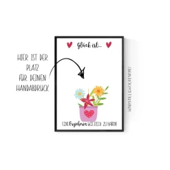 Persönliches  Abschiedsgeschenk Erzieherin Kita Kindergarten Handabdruck Geschenk Danke