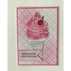 Personalisierbar, Einladung , Eiseinladung Eis Hörnchen,Grußkarte,Geburtstag Glückwunschkarte Einladung Kindergebu